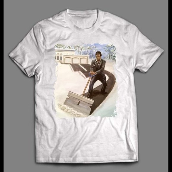 Tony Montana Snow Plow The Yayo Road Christmas Mashup Shirt - Picture 4 of 4